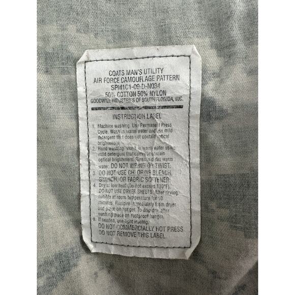 USAF Air Force Utility Coat Mens 42R Camoflauge Camo Digital - Picture 4 of 9